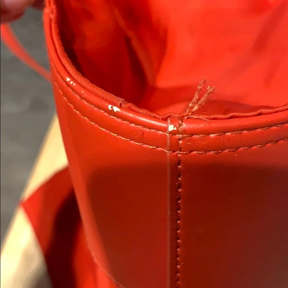 Tory Burch Red Tote Bag